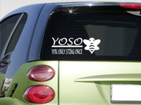 Yoso bee suit smoker 8" sticker *E881* beekeeper hive honey pollen super comb