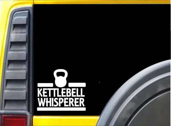 Kettlebell Whisperer Sticker J941 6 inch kettle bell excersize decal