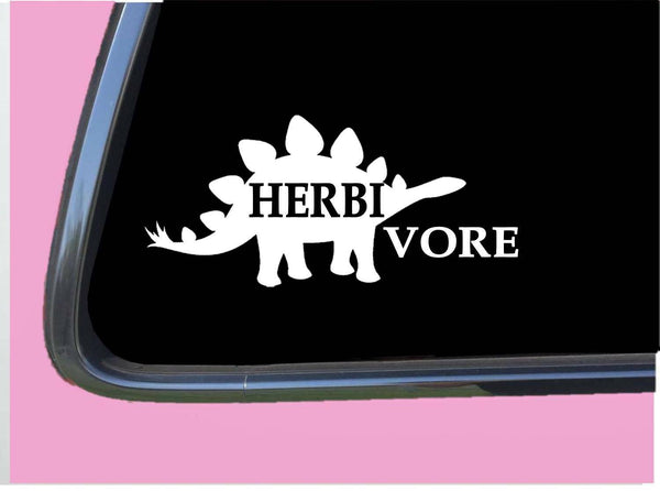 Herbivore TP 721 vinyl 8" Decal Sticker vegetarian vegan dinosaur plant based