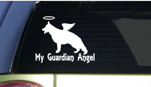 My Guardian Angel GSD *I163* 6" Sticker decal german shepherd schutzhund