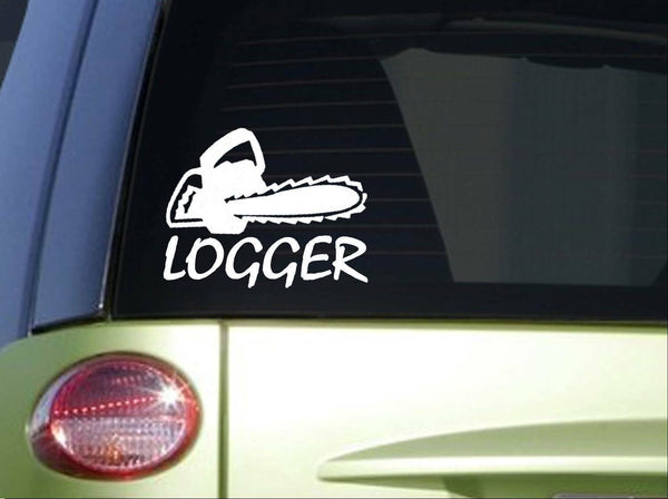 Logger *I825* 6" Logging sticker chainsaw decal