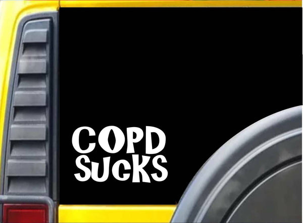 COPD Sucks L131 8" Sticker decal