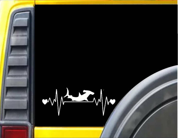 Hammerhead Shark *J505* Lifeline 8" wide Decal Sticker