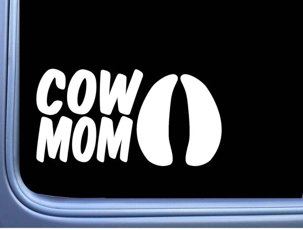 Cow Mom M369 8 inch Sticker Decal dairy beef cattle holstein milk farmer bovine