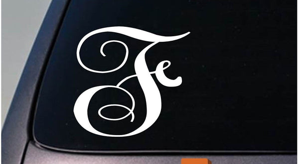 LETTER F 6" monogram sticker decal truck car window teach craft initials *D777*