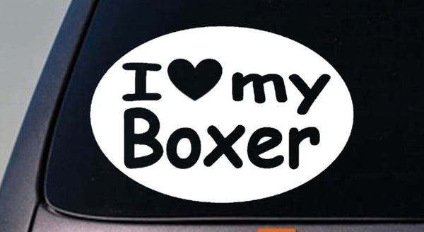 Boxer Decal Sticker Car Window