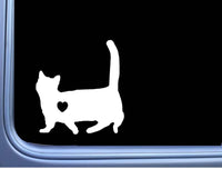 Munchkin Cat Lil Heart M352 6 inch Sticker Decal kitten litterbox catnip