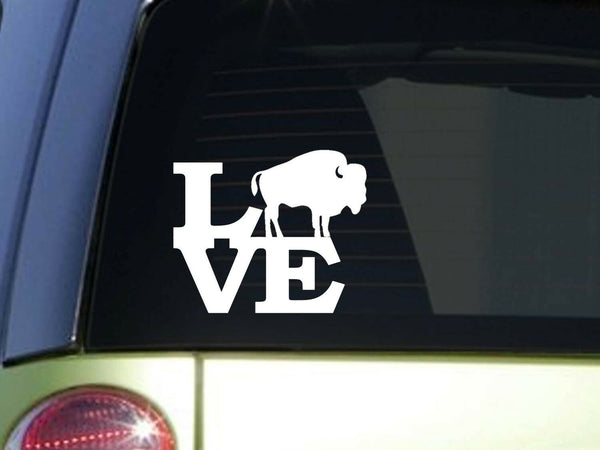 Buffalo Love 6" STICKER *F134* DECAL bison yellowstone rocky mountain faithful