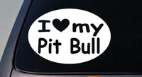 I LOVE MY PIT BULL *B183* APBT BULLY STICKER CAR TRUCK WINDOW STICKER DECAL