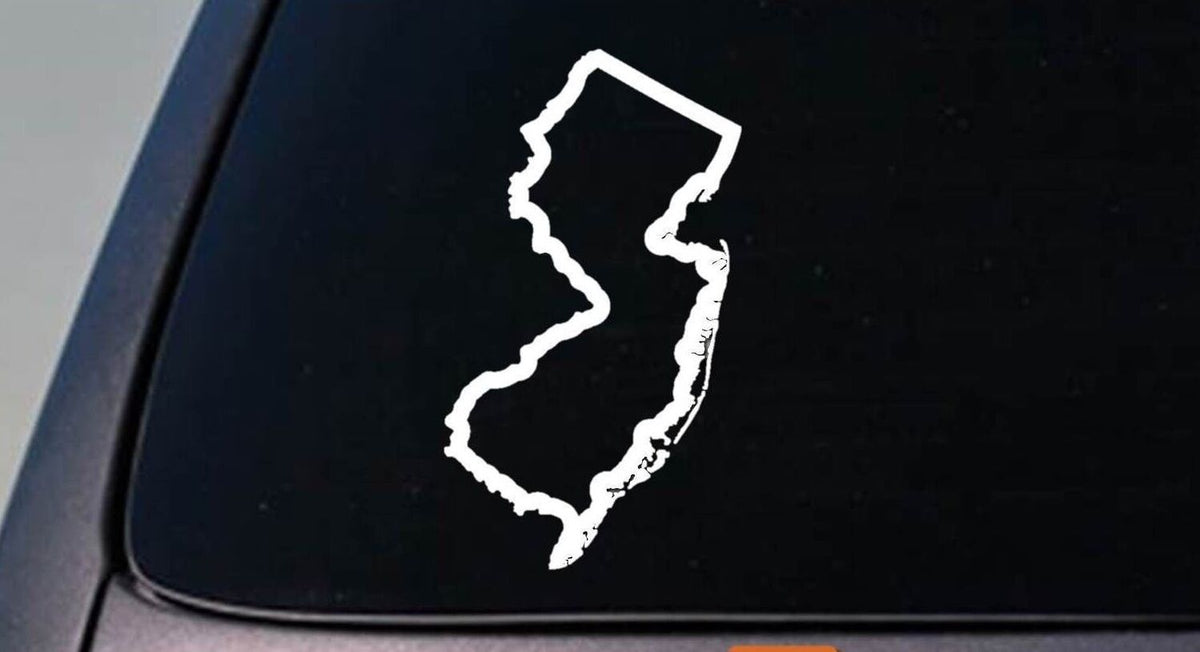 New Jersey State Vinyl Decal – 6 Inch