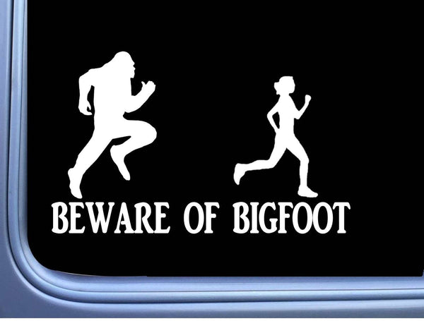 Beware of Bigfoot M302 8 inch Sticker sasquatch yeti Decal