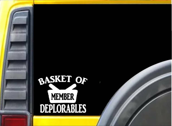 Member Basket of Deplorables J789 6x6 inch decal sticker