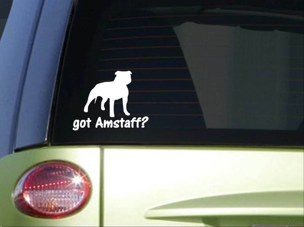 got Amstaff *I770* 6 inch Sticker decal bully pit bull staffordshire terrier