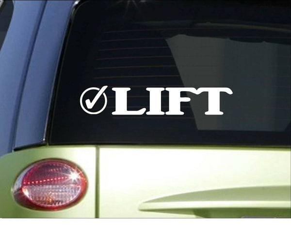 Lift Check *I029* 8" Sticker decal weightlifting bodybuilder fat loss gym train
