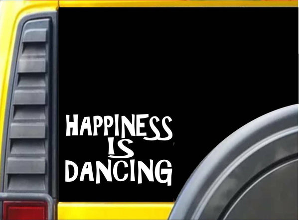 Happiness is Dancing K301 8 inch decal Ballet sticker