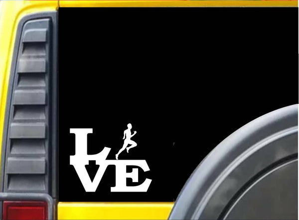 Running Love J776 6" Sticker runner decal marathon 26.2