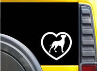 Great Dane Heart K614 6 inch Sticker uncropped dog decal