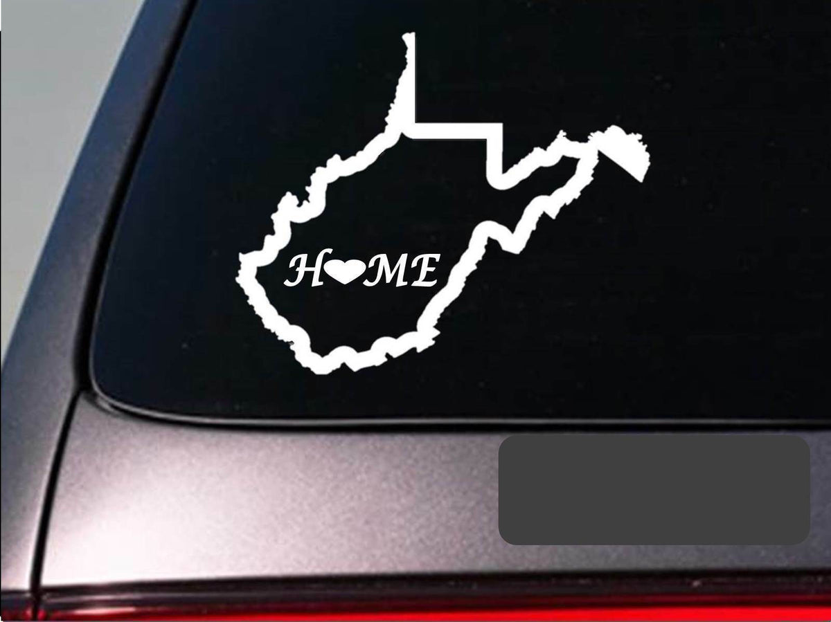 West Virginia Home Vinyl Decal – 6 Inch