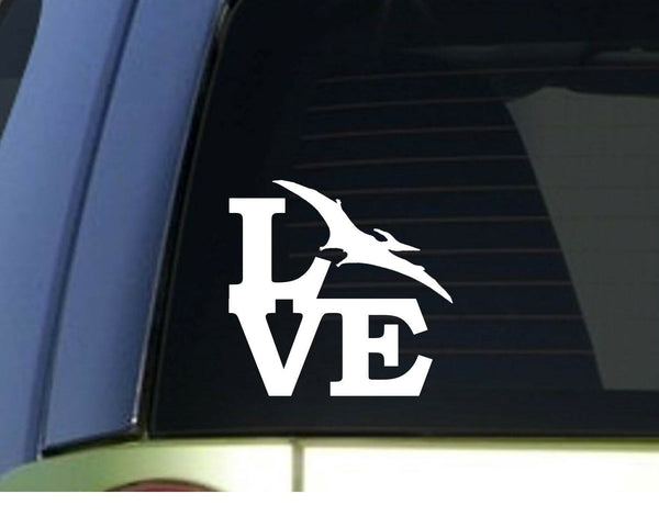 Pterodactyl Love  *H945* 6 inch Sticker decal t rex dinosaur fossils