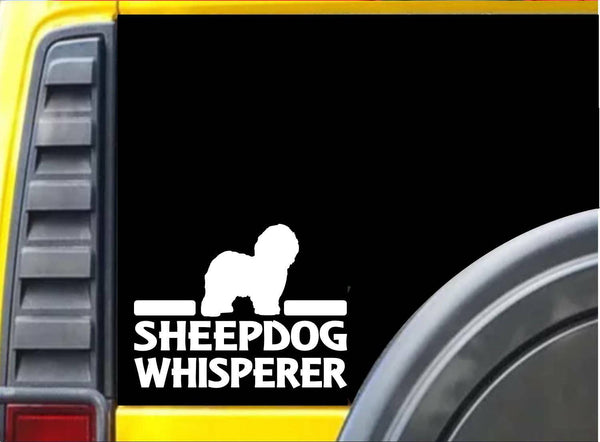 Old English Sheepdog Whisperer K766 6" Dog Decal Sticker decal