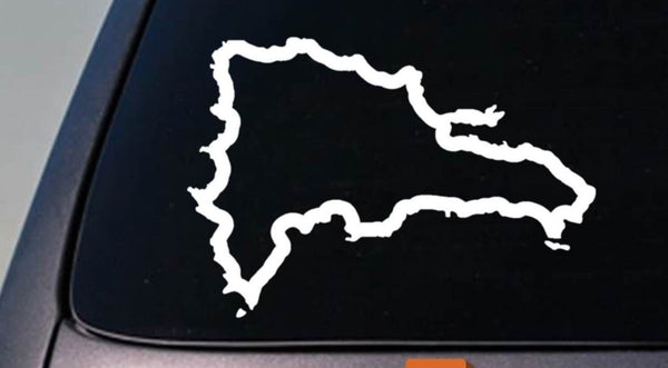 DOMINICAN REPUBLIC country sticker truck car window laptop decal 6" sticker Love