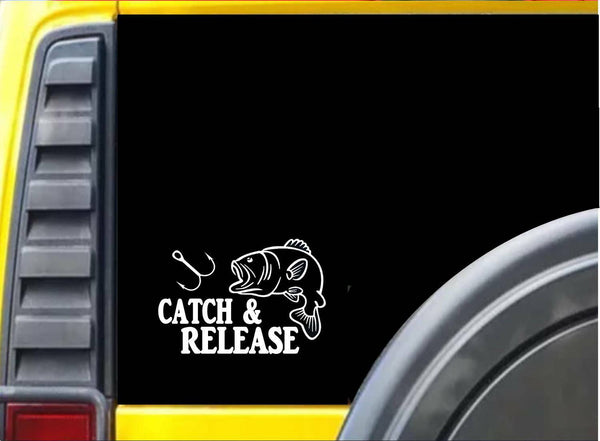 Catch and Release Sticker k105 6 inch fishing bait decal