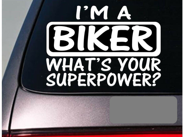 I'm an biker sticker decal *E120* motorcycle helmet leather chaps