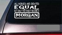 Morgan equal Sticker *G690* 8" vinyl horse saddle boots show rodeo cowgirl h