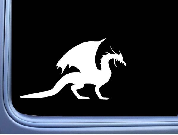 Dragon Image L832 8 inch Sticker dungeons castle tooth decal