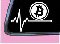 Bitcoin Lifeline TP 251 vinyl 8" Decal Sticker crypto wallet coin currency base
