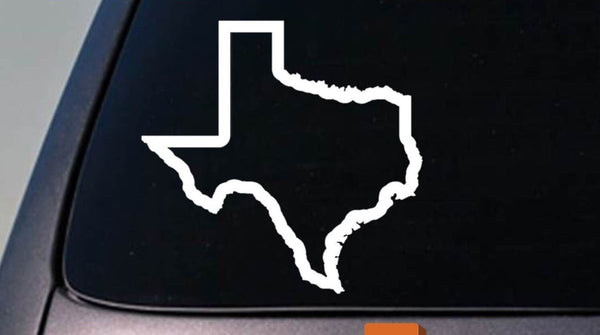 TEXAS state 6" sticker decal car truck window college football basketball