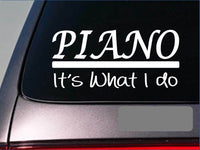 Piano sticker decal *E299* grand bench sharp flat classical ivory mover recital