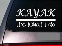 Kayak sticker decal *E274* kayaking oar boat trailer kayaker bikini water oars