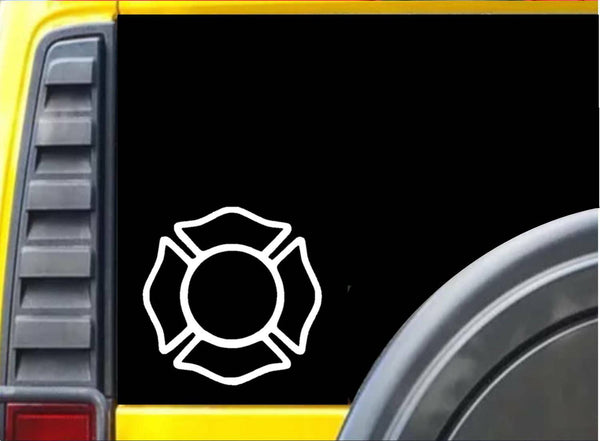 Maltese Cross K321 6 inch decal fireman sticker