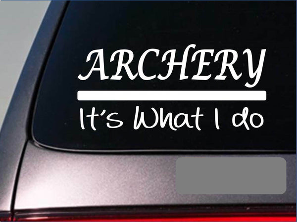 Archery sticker decal *E262* bow arrow broadhead target bullseye deer stand 2a