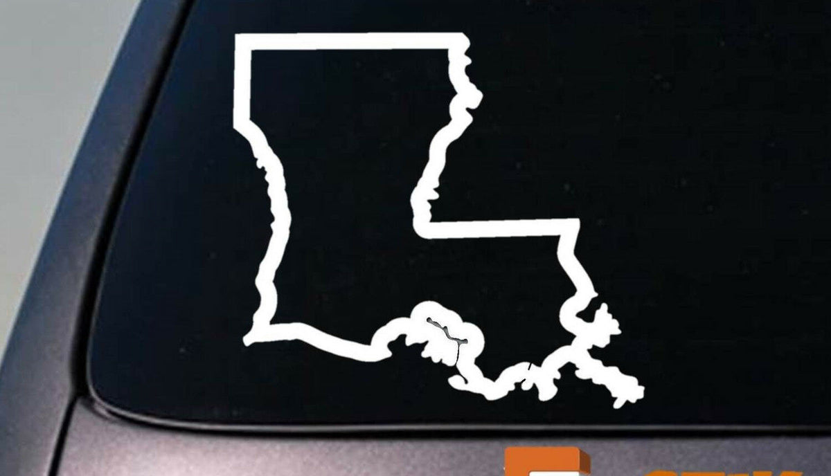 Louisiana State Vinyl Decal – 6 Inch