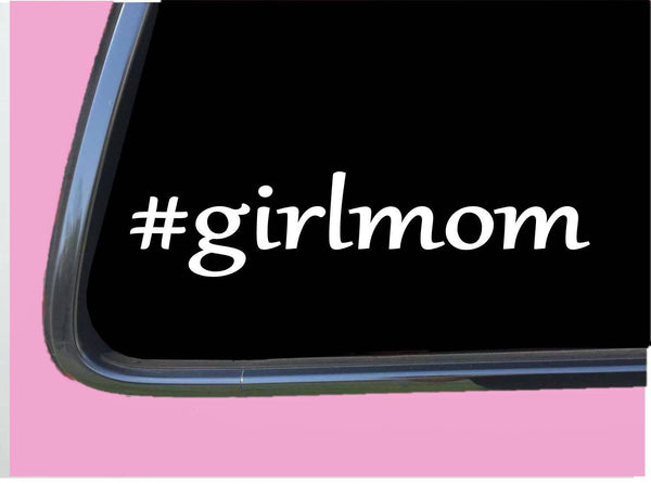 Girl Mom TP168 vinyl 8" Decal Sticker school toddler mom motherhood