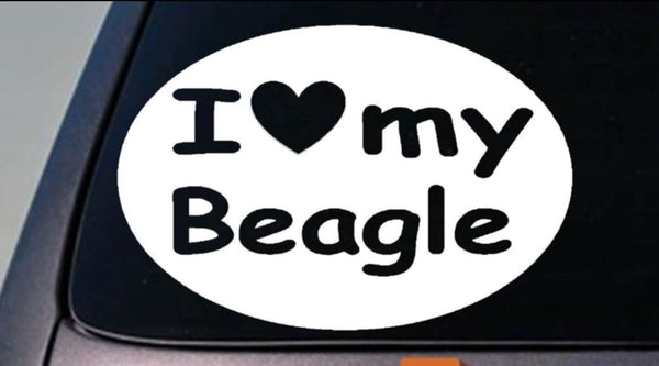 Beagle Decal Sticker Rabbit Hunting Car Window
