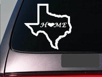 Texas home 6" sticker *E699* state outline home map decal vinyl