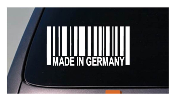 MADE IN GERMANY JDM 6" STICKER DECAL CAR WINDOW TURBO RACING STREET FAST *C652*