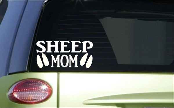 Sheep Mom *H874* 8 inch Sticker decal hair sheep ram shepherd shears