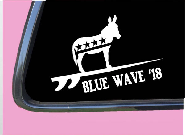 Blue Wave Donkey 2018 Vote TP 223 Sticker 6" Decal