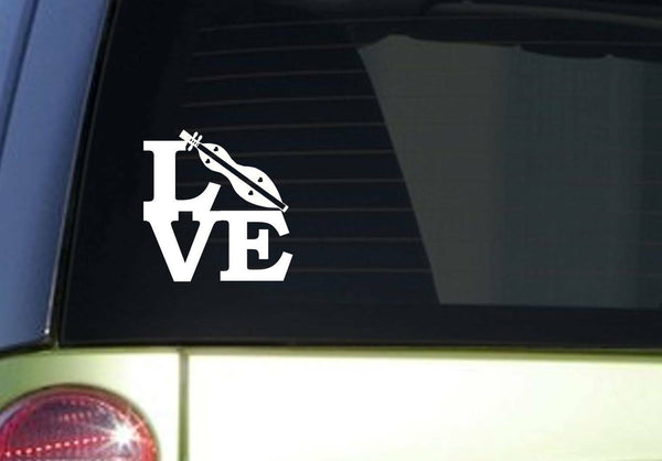 DULCIMER Love *J010* 6 inch wide sticker decal