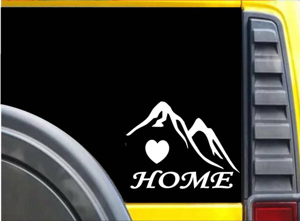 Home Mt. Heart K656 6 inch Sticker Mountain decal