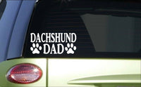 Dachshund Dad *H811* 8 inch Sticker decal weiner dog doxie
