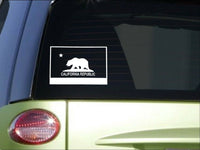 California  Flag *I091* 8" Sticker decal the golden state bear