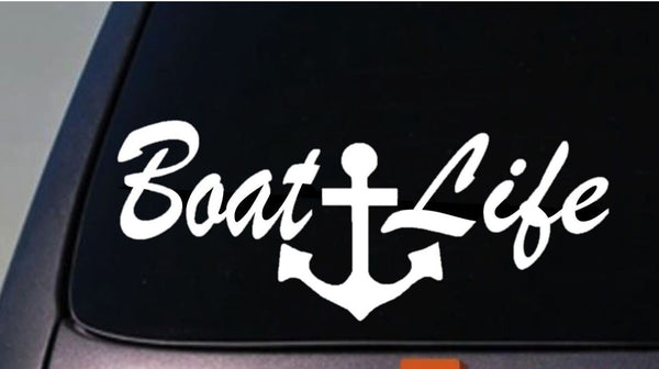 BOAT LIFE STICKER WATER LAKE SKI WATERSKI JET SKI ROPE SWIMSUIT BIKINI TAN 6"