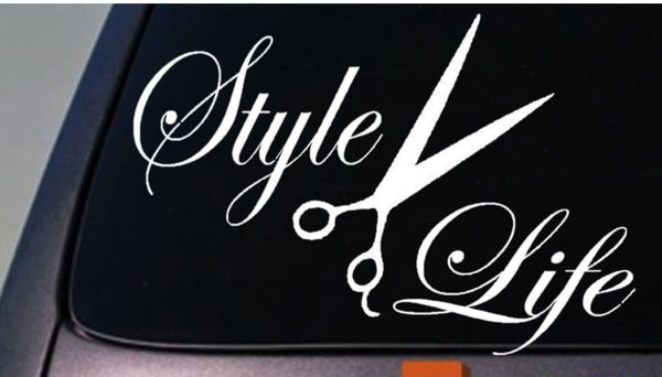 Hairstylist Life Style sticker decal barber swag beauty college haircut *C508*
