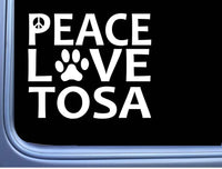 Japanese Tosa Peace Love L674 Dog Sticker 6" decal