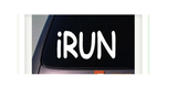 I Run sticker *A44* marathon 5k 10k running race vinyl 8" decal LAPTOP STICKER